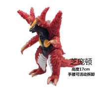 银河超人打小怪兽软胶奥特玩具艾雷王贝蒙雷德王贝利亚哥莫拉套装 浅蓝色芝庞顿