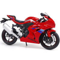 铃木-红色 彩珀1:12铃木合金摩托车模型成人收藏金属儿童玩具跑车仿真摆件机车