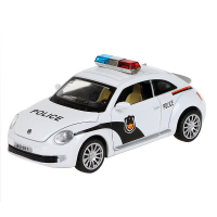 汽车模型合金警车玩具警察警车特警救护车声光回力开门儿童玩具模型金属合金车模型