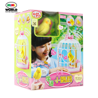 mimiworld仿真智能模拟宠物场景儿童模拟宠物玩具女孩玩具小鸡养成屋白色拉比兔新年礼物