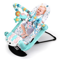 婴儿摇椅健身架可调节器脚踏钢琴玩具0-1岁男女宝宝哄娃神器3-6月新生儿音乐玩具10个半月周岁礼物