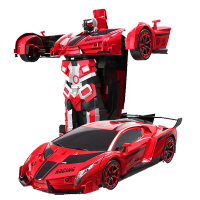 声控语音手势感应变形超大车身耐摔撞音乐灯光遥控车儿童玩具男孩遥控汽车生日寒假