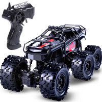 [双电池]儿童遥控汽车六轮遥控车高速越野赛车耐摔四驱漂移攀爬男孩玩具车