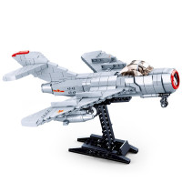 飞机坦克拼装积木儿童积木玩具小颗粒组装米格战斗机军事坦克战车积木套装