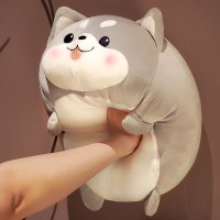 狗狗毛绒玩具大号哈士奇趴趴狗二哈公仔娃娃床上女生睡觉抱枕夹腿抱枕儿童玩偶送女生生日礼物