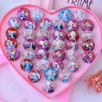 .儿童爱莎戒指宝石女孩公主可爱3-6岁以上过家家网红玩具9生日礼物wj