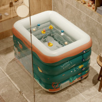 充气泳池大号儿童游泳池家用室内小孩玩具戏水池海洋球池加厚保温婴儿游泳桶宝宝洗澡盆成年人充气浴缸