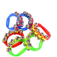 奥尔夫乐器婴幼儿园串铃塑料手铃10铃摇铃儿童音乐玩具打击乐器