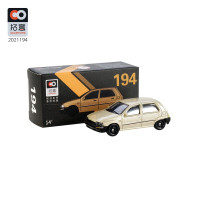 拓意天津夏利1-64合金玩具模型194号夏利两厢香槟色金属小汽车