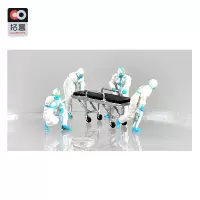 拓意1\/64 微缩摄影玩具模型小人道具 沙盘道具人偶 防疫英雄 医生