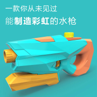 儿童彩虹水枪玩具喷水射水男宝抽拉式女孩少女网红滋呲水枪可喷雾超大号高压呲水枪男女户外沙滩戏水神器