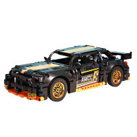 野马积木大型玩具男孩跑车模型汽车生日礼物