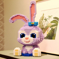 积木星黛露生日礼物拼装动漫卡通人物串联儿童成人玩具送女友情人节摆件