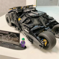 蝙蝠侠战车拼装积木电影同款蝙蝠跑车成人高难度立体拼插玩具送男朋友儿童六一节日礼物