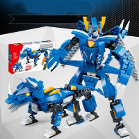 小颗粒五合一亚瑟战神三角龙暴龙鸭嘴龙剑背龙盾甲龙手工立体高难度积木拼装玩具男孩儿童生日礼物