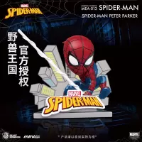 野兽王国 蜘蛛侠手办 Peter/格温/毒液Q版mini漫威正品蜘蛛侠主题