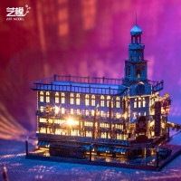 艺模3d立体金属拼装模型国风系列diy手工生日礼物男女朋友礼物上海滩建筑系列动漫罗小黑战记