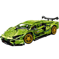 大型积木拼装跑车兰博基尼赛车模型男孩玩具