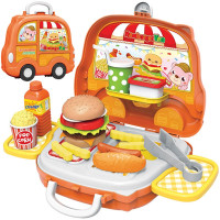 六一儿童节礼物过家家儿童厨房玩具女孩角色扮演汉堡蔬菜水果切切乐