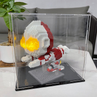 奥特曼小怪兽积木拼装乐趣组装高难度成人微小颗粒mini摆件拼插图模型儿童男女孩女生玩具情人节生日礼物