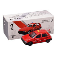 拓意出品1:64合金车模玩具经典大众桑塔纳捷达天津夏利大发出租车五菱宏光金杯旅行车