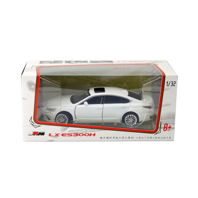 JKM玩具合金汽车模型1:32雷克萨斯凌志ES300H轿车声光六开门盒装