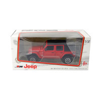JKM玩具合金汽车模型1:32吉普JEEP撒哈拉越野车SUV声光六开门盒装