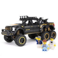 猛禽皮卡车大脚车越野车合金儿童玩具车避震回力汽车礼物模型摆件