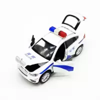 大号合金玩具 四开门警察车模 儿童玩具合金汽车模型玩具