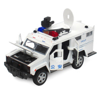 悍马越野装甲车警车军车 合金回力声光四开门汽车模型玩具车儿童玩具