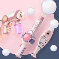 抖音同款防漏水弹力烟雾泡泡机吹泡泡水枪弹力魔法棒器少女心戏水玩具女朋友礼物节日礼物