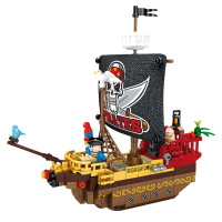加致积木男孩拼装玩具海盗船系列加勒比海盗积木玩具海盗船舰船长人仔模型立体拼插儿童智力玩具礼物礼品