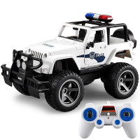 双鹰大号遥控车Jeep消防救援车遥控警车玩具儿童男孩玩具车新年礼物