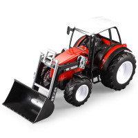 双鹰 1:16手动工程车手动农夫车运输车推土车挖挖机挖土机玩具车车模儿童仿真模型男孩玩具 E234-