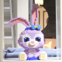 小颗粒积木成人高难度拼装玩具微积木迪士尼星戴路拼装模型串联摆件立体拼图玩具生日表白伴手礼物