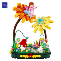 拼奇Pantasy场景积木小颗粒拼装积木男女孩玩具森爱日记街景模型摆件花束花野潮流潮玩