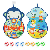 儿童玩具飞镖盘粘粘球抖音同款男孩女孩投掷飞镖盘黏黏球室内户外互动玩具