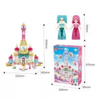 巴啦啦小魔仙的玩具拼装积木魔法星缘堡模型公主城堡女孩过家家