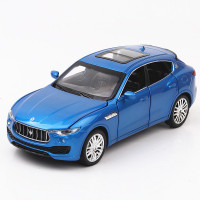 1/32玛莎莱万特越野车suv合金模型仿真车模回力车6开门