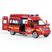 1/32合金汽车模型儿童玩具车警车车模仿真消防车救护车玩具男孩小汽车