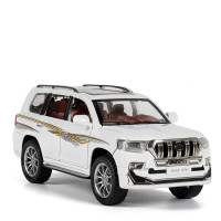车致1:24丰田霸道普拉多合金车模仿真越野车儿童玩具车男生礼物小汽车模型