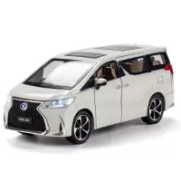 1:24声光回力车模雷克萨斯lm300保姆车模型玩具