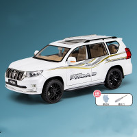 仿真1/18丰田普拉多霸道汽车模型仿真合金越野车模儿童男孩玩具车金属摆件