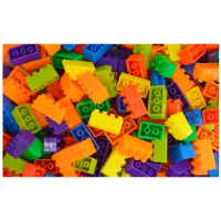 儿童早教小块状积木塑料拼插拼装玩具宝高式大颗粒迷你玩具