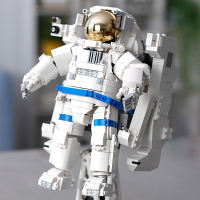 太空人宇航员积木模型成人高难度巨大型积木儿童拼装航空模型立体拼图摆件男孩生日六一儿童节礼物玩具