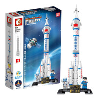 (SEMBO)神舟五号载人飞船中国航天积木模型兼容乐积木高拼装力男孩儿童玩具