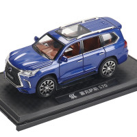 [合金]雷克萨斯LX570合金车模越野车玩具模型儿童玩具男孩小汽车仿真响声亮灯回力