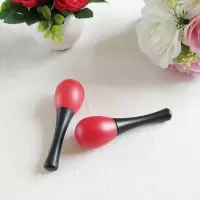 Φ婴幼儿3个月宝宝小沙锤红球手摇铃新生婴儿手抓握追听视觉训练红色哄娃逗娃玩具小摇铃