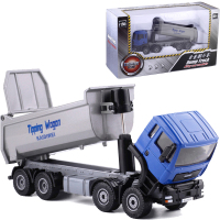 [全合金 大型8轮自卸卡车]翻斗车工程车挂卡盒