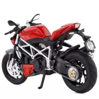 仿真1:12摩托车模型玩具声光男生礼物收藏摆件街车跑车生日礼物
